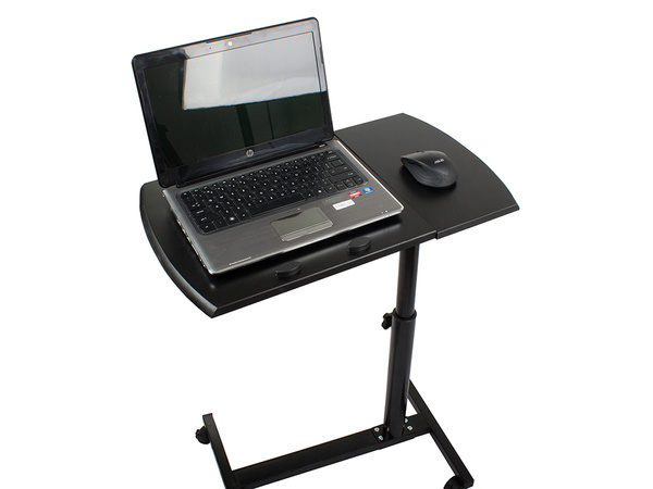 Laptop table on wheels adjustable desk