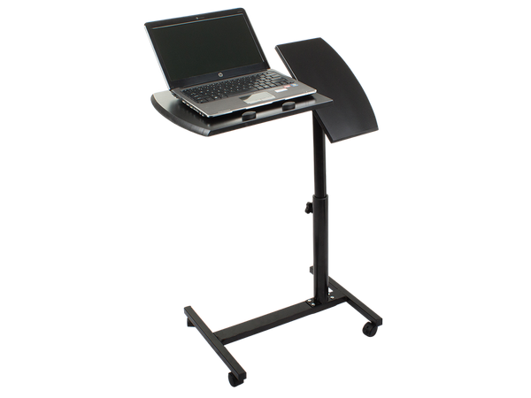 Laptop table on wheels adjustable desk