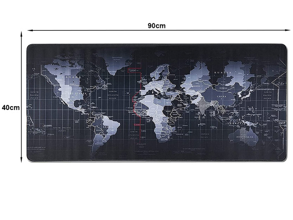 Large gaming mouse pad map 90x40 office