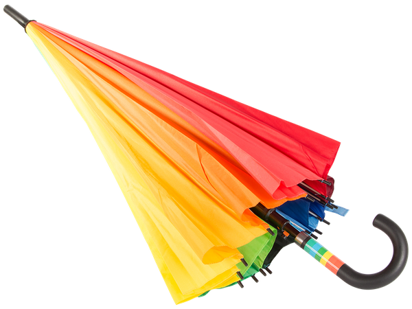 Large umbrella rainbow umbrella sturdy automatic