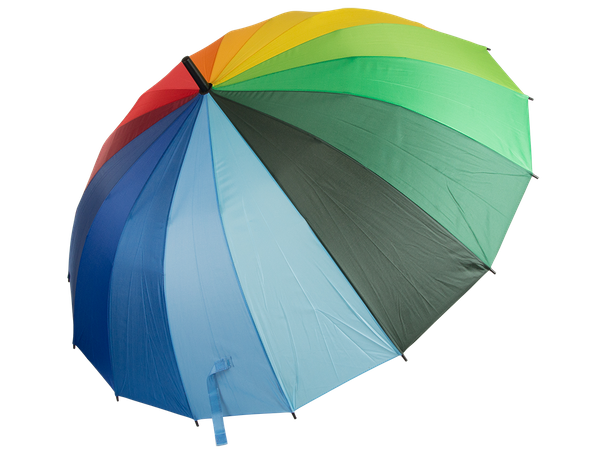 Large umbrella rainbow umbrella sturdy automatic