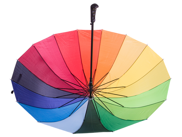 Large umbrella rainbow umbrella sturdy automatic