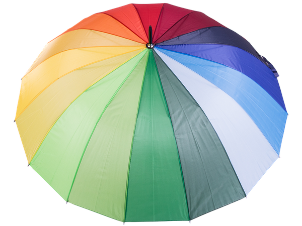 Large umbrella rainbow umbrella sturdy automatic