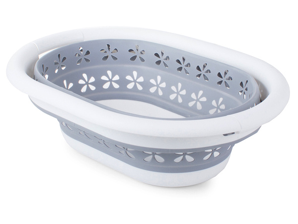 Laundry basket folding silicone bowl