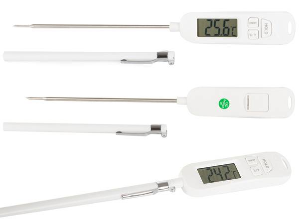 Lcd digital kitchen thermometer wine meat probe