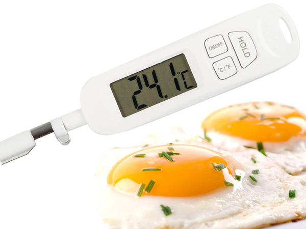 Lcd digital kitchen thermometer wine meat probe