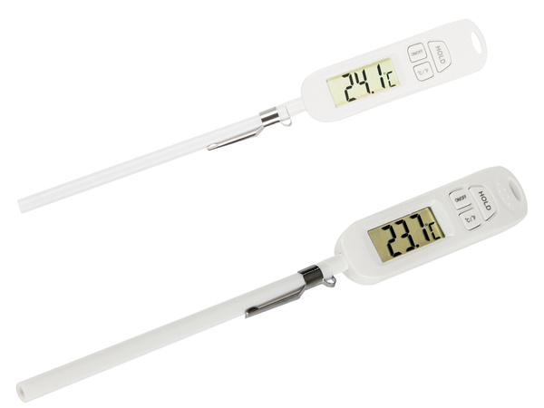 Lcd digital kitchen thermometer wine meat probe