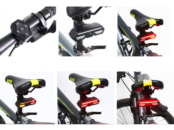 Led bike light indicator bike rear usb