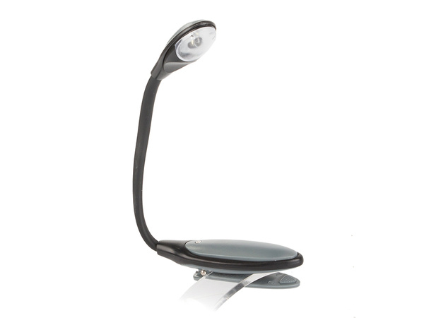 Led clip-on book reading light flexible