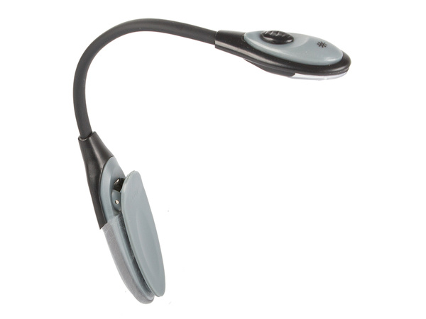 Led clip-on book reading light flexible