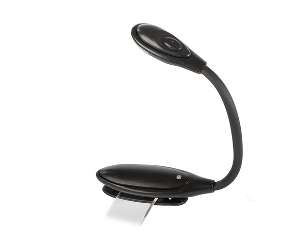 Led clip-on book reading light flexible