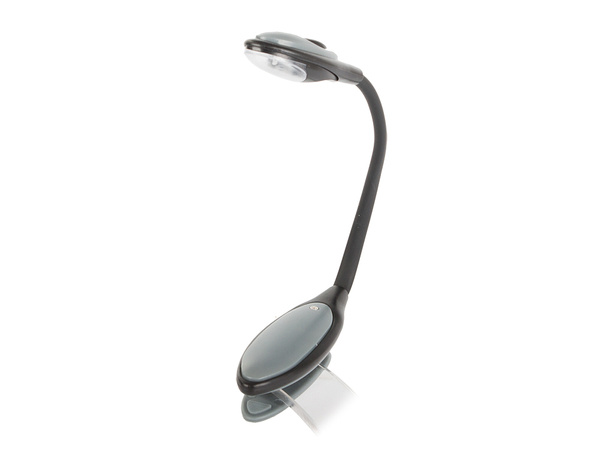 Led clip-on book reading light flexible