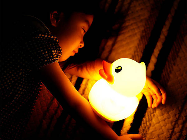 Led duck night light rgb remote control usb