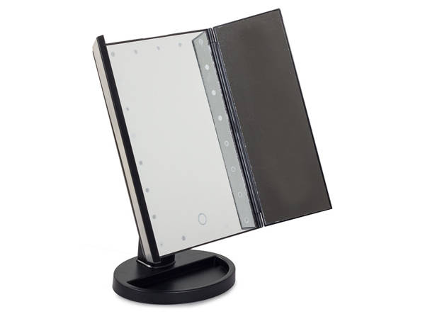 Led illuminated cosmetic make-up mirror