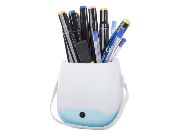 Led night light desk organiser pencil holder