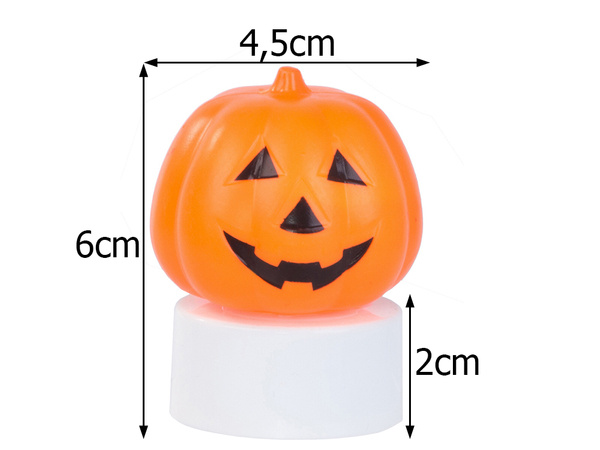 Led pumpkin light glowing figurine decoration halloween decoration battery operated