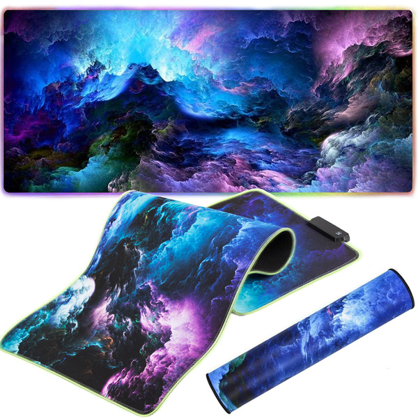 Led rgb backlit gaming mouse pad