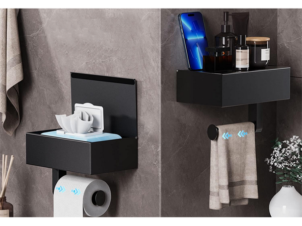 Loft toilet paper holder loft wc shelf steel