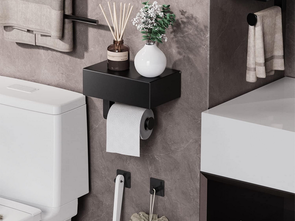 Loft toilet paper holder loft wc shelf steel