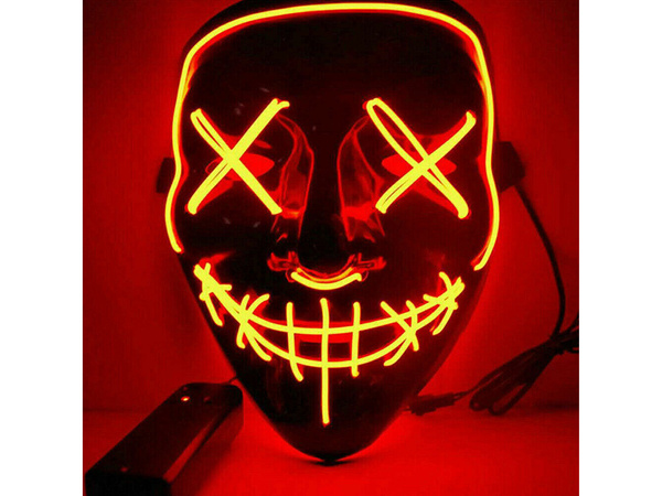 Luminous led mask halloween party purge