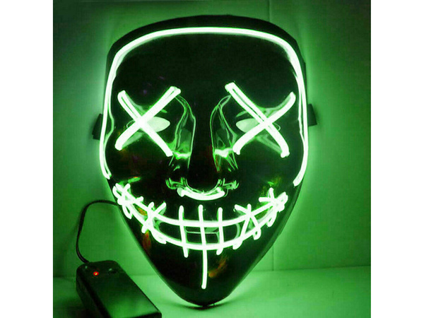 Luminous led mask halloween party purge