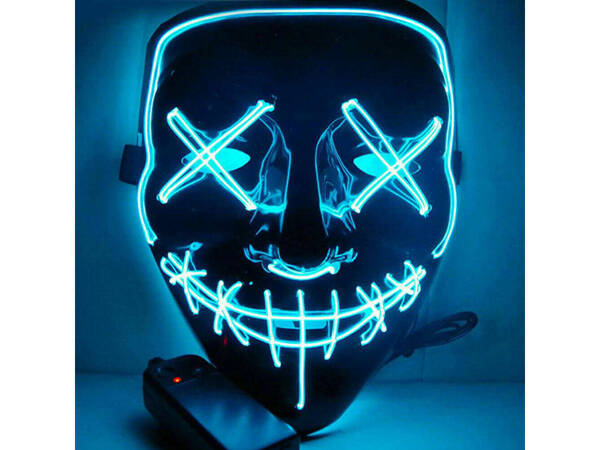 Luminous led mask halloween party purge