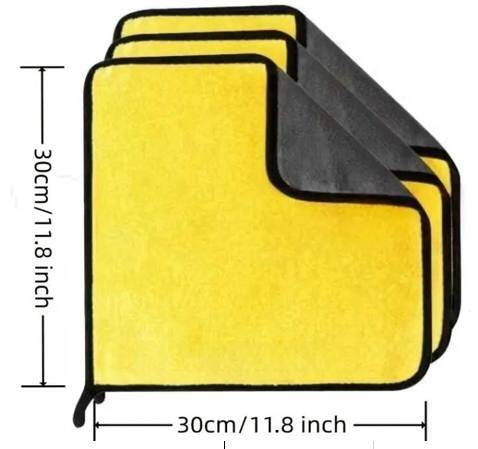 MICROFIBER CLOTHS 3 PCS 30X30 (600)