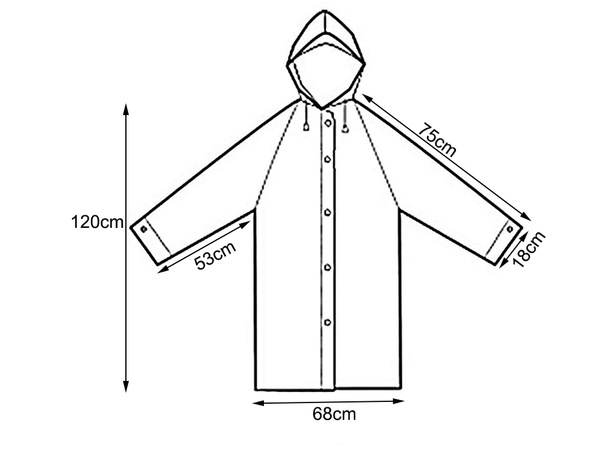 Mackintosh pocket cloak hooded rain poncho