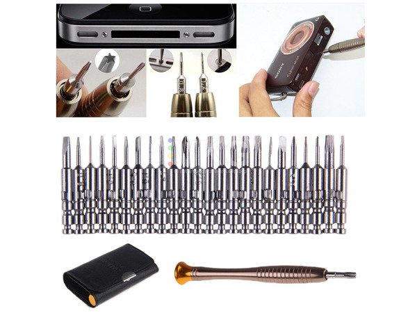 Magnetic precision screwdrivers 25 in 1 torx set