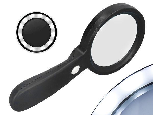 Magnifying glass 10x with led illumination