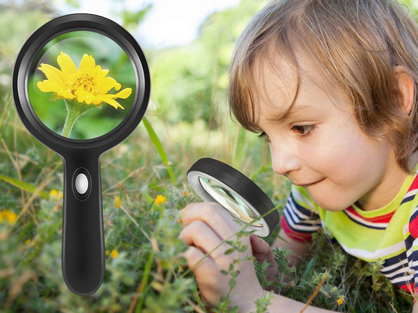 Magnifying glass 10x with led illumination