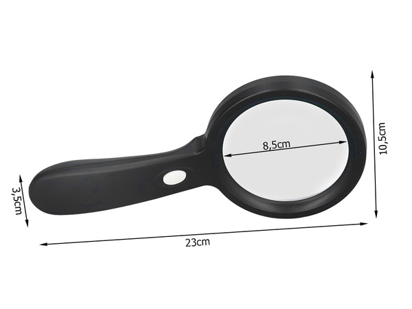 Magnifying glass 10x with led illumination