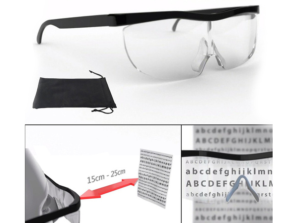 Magnifying glasses big vision 160% zoom