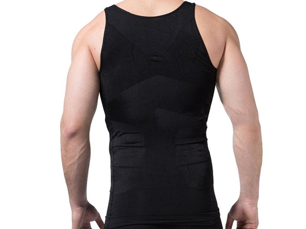 Men's slimming t-shirt slim vest