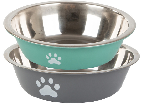 Metal anti-slip dog bowl 400ml