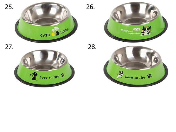 Metal anti-slip dog bowl 500ml