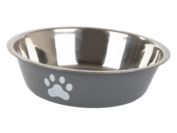 Metal anti-slipping dog cat food water bowl 150ml