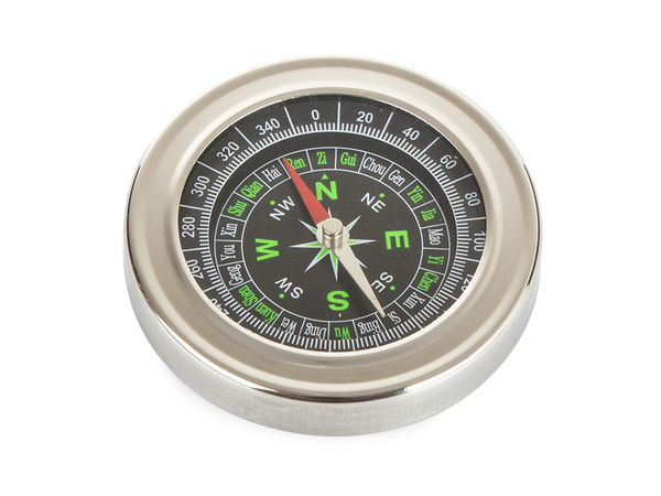 Metal compass tourist pocket compass