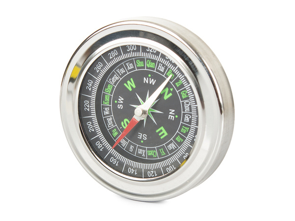 Metal compass tourist pocket compass