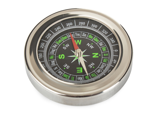 Metal compass tourist pocket compass