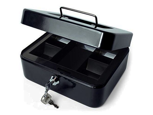 Metal money box safe key documents