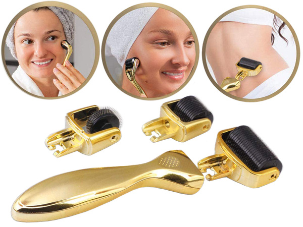 Mezotherapy pigger massage face massage roller 3in1