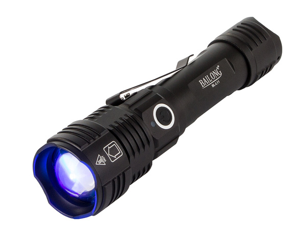 Military tactical bailong led torch zoom