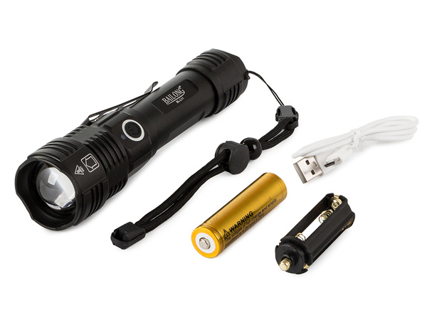 Military tactical bailong led torch zoom