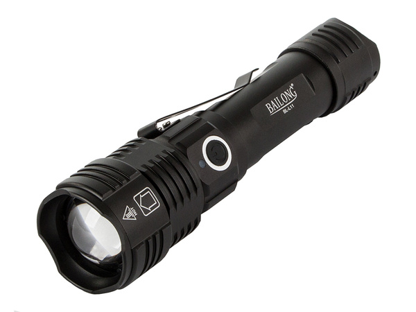 Military tactical bailong led torch zoom