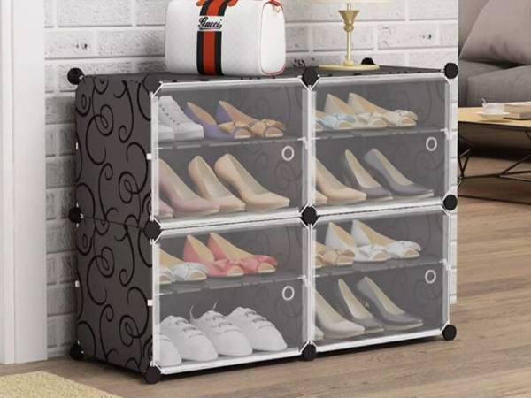 Modular shoe shelf shoe rack wardrobe