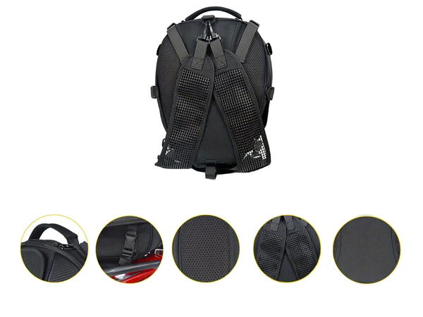 Motorbike backpack motorbike helmet waterproof bag pannier seat 2in1