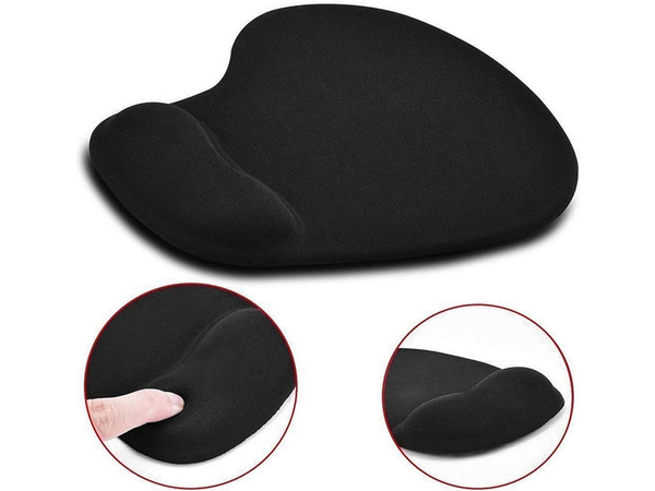 Mouse pad under wrist ergonomic gel memory