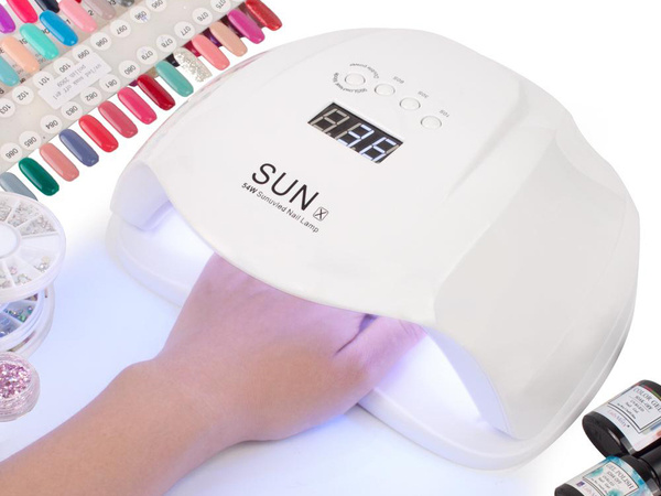 Nail lamp 36 led uv 54w hybrids gels