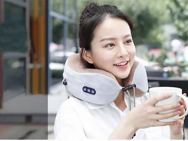 Neck massager soft travel cushion for car aeroplane